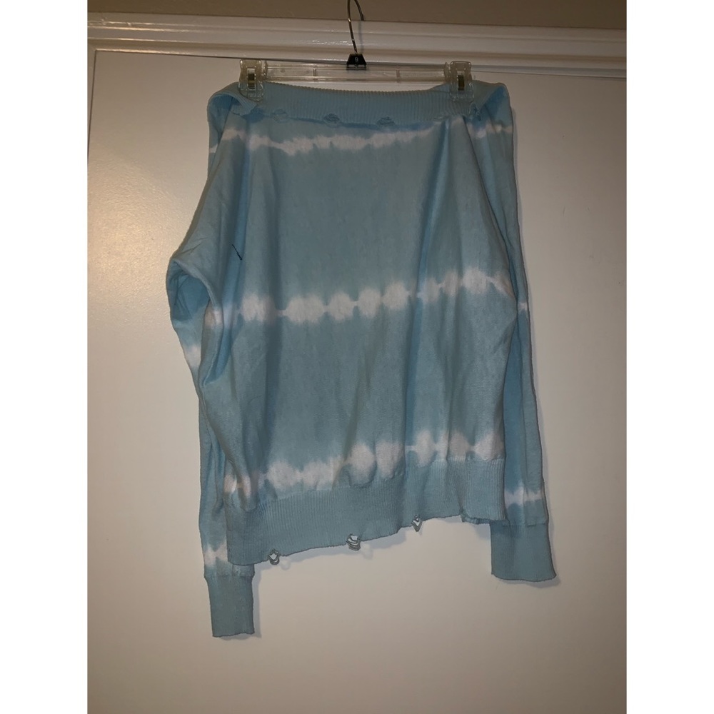 Tie dye blue sweater